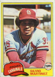 1981 Topps Baseball Cards      586     Silvio Martinez